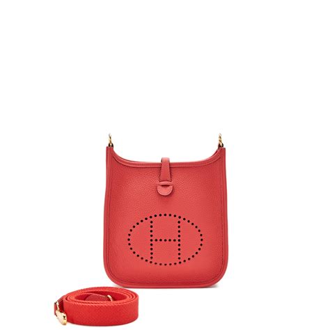 Hermès Rose Jaipur Clemence Evelyne TPM Gold Hardware